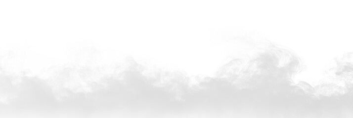Stage floor white gray smoke mist transparent PNG, isolated background cutout. Misty effect, smoke machine, smog gathering at the bottom