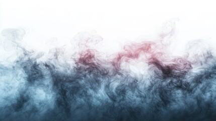 Fototapeta premium Abstract smoke background featuring vibrant red and blue swirling colors in a dynamic artistic composition