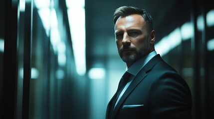 Businessman using multi-factor authentication (MFA) along with 2FA for comprehensive account security.