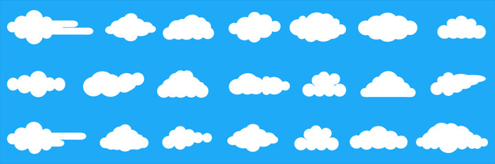 abstract cloud icon, cloudy weather logo symbol vector art illustration