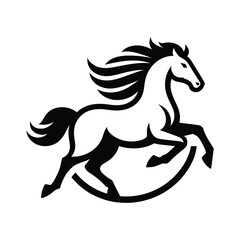 horse silhouette vector design illustration