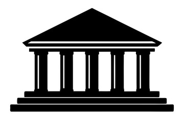 bank icon isolated on white background