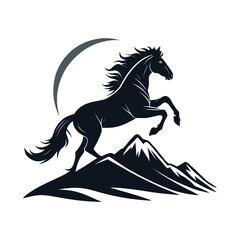 horse silhouette vector design illustration