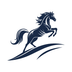 horse silhouette vector design illustration