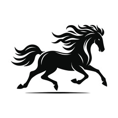 horse silhouette vector design illustration