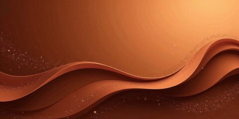 Abstract Brown Waves with Sparkling Dust Elegant Background Design for Luxury Presentations