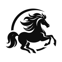 horse silhouette vector design illustration