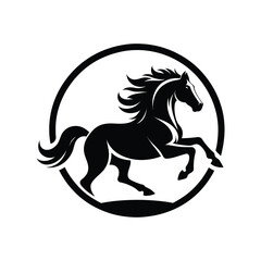horse silhouette vector design illustration
