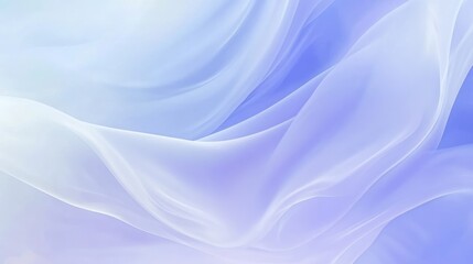 Obraz premium Abstract Soft Blue and White Fabric Drapes, Elegant Flowing Texture Background