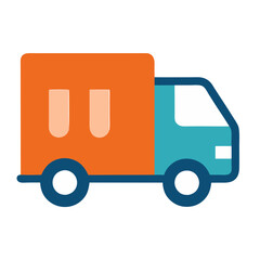 cargo truck icon design