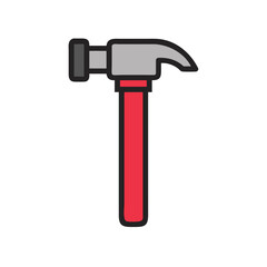 carpenter hammer icon design