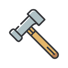 carpenter hammer icon design