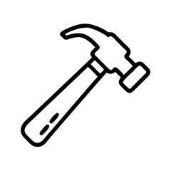 carpenter hammer icon design