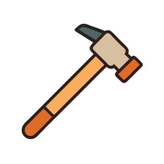 carpenter hammer icon design