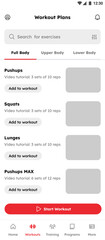 Mental Health, Fitness, Steps, Workout, Diet, Wellness, Nutrition & Exercise App UI Kit Template