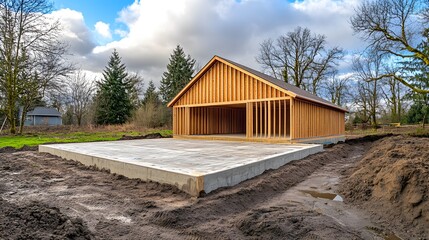 Sturdy Wooden Pole Barn Design