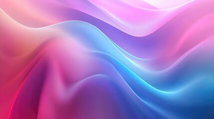 Obraz premium Abstract Pink, Purple, and Blue Wave Background