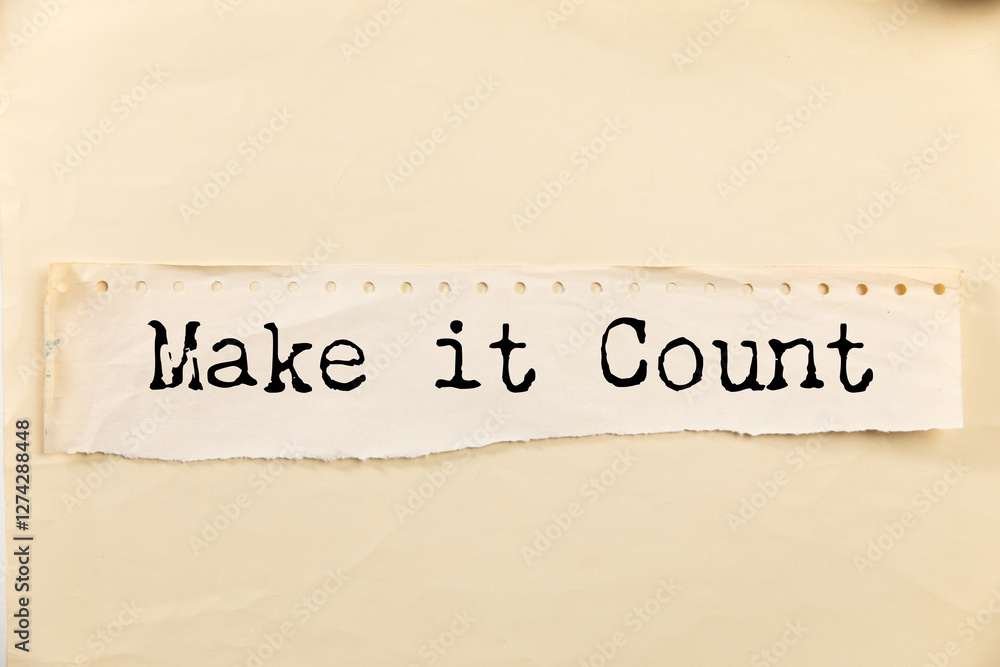 Poster do the make in count text