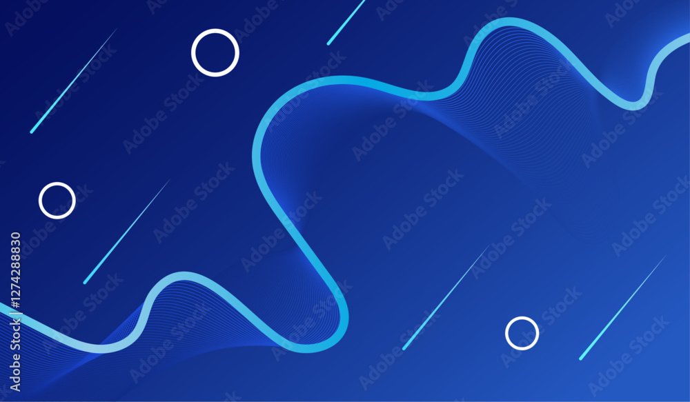 Poster dark blue abstract background geometry shine and layer element vector for presentation design. suit 
