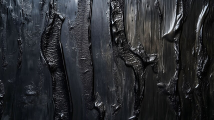 A textured metal wall in a black color