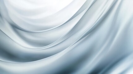 Elegant Draped Fabric: Soft, Flowing Light Gray Textile Background