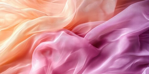 Obraz premium Vividly colored, flowing texture pattern on fabric with circular shapes