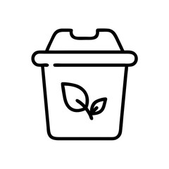 compost bin icon design