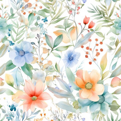 Obraz premium seamless floral pattern