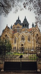 Exterior of the Szeged, Hungary synagogue build in 1902.  