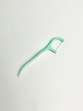 A mint toothpick, featuring a soft green color, with a delicate, pastel shade that evokes freshness, offering a visually appealing and soothing look for a unique touch