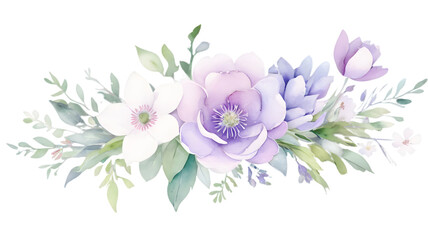 Fototapeta premium bouquet of flowers illustration
