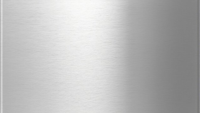 Modern stainless steel surface with brushed finish reflecting light