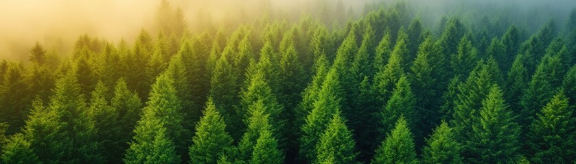 Obraz premium Innovative Green Technology Solutions for Sustainable Forestry Practices Global Forests Image Aerial View Environmental Responsibility ESG Commitment