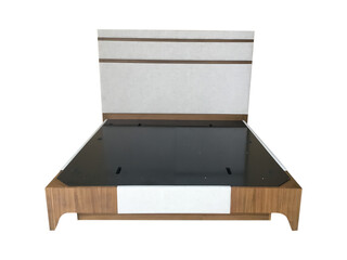 wooden box isolated on white and transparent background