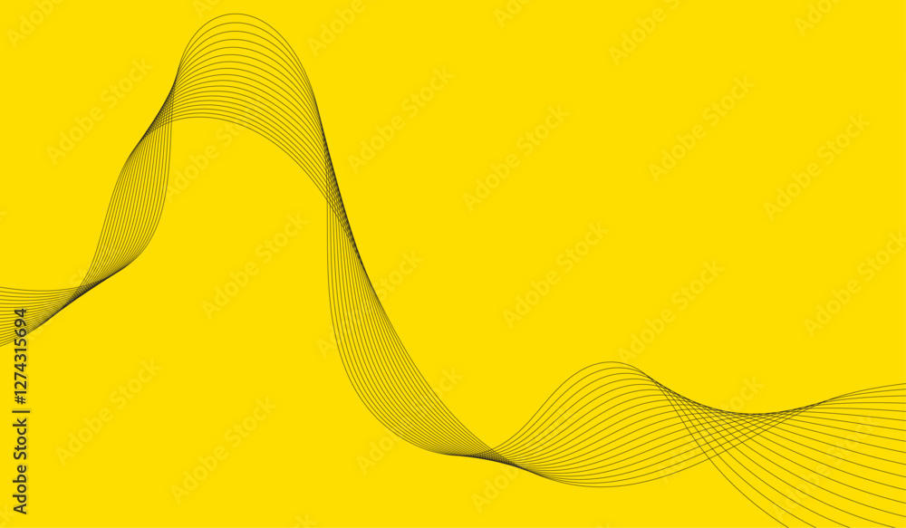 Poster abstract gradient background. wave element for design. digital frequency track equalizer. stylized l