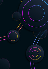 Modern abstract banner template design and photo place. Used for banner, cover and header...