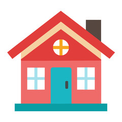cottage house icon design