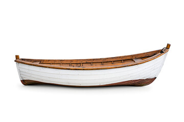 Boat isolated white background