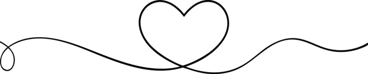 heart line drawing, ribbon valentine day love heart scribble line vector illustration, heart lines. continuous heart line drawing fancy minimalist illustration