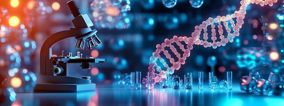 Medical analysis DNA research equipment technology. Research medical DNA lab science biotechnology scientist laboratory clinic medicine chemistry. 