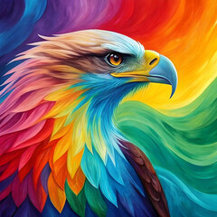 Fototapeta premium chromatic symphony of colors painting