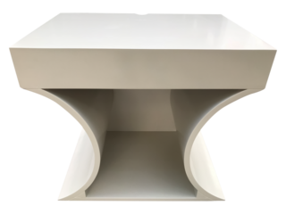 3d rendered illustration of an empty white box on white and transparent background