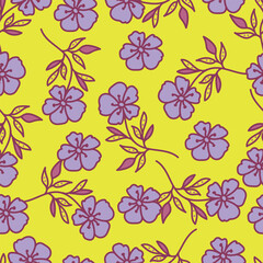 flower pattern textile design illustration