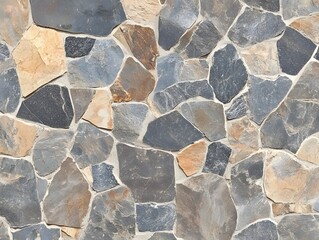 Seamless stone paving texture with natural stone details, perfect for outdoor landscaping and urban design