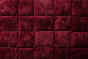 Obraz premium Quilted velour buttoned burgundy red color fabric wall pattern background. Elegant vintage luxury sofa upholstery. Interior plush backdrop