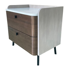 chest of drawers isolated on white and transparent background