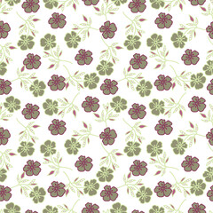 flower pattern textile design illustration