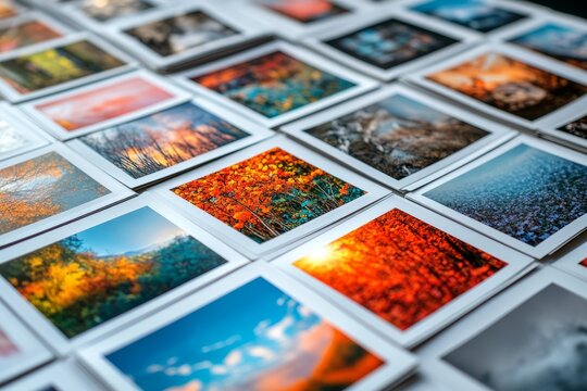 Collection of various photographs displayed in a grid layout on a digital device