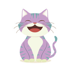 anime cartoon characters cute cats in spring pictures, happy cute, art, animals, kittens, pets, graphics, cats,