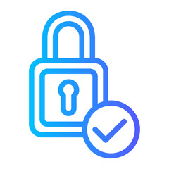 secure gradient icon